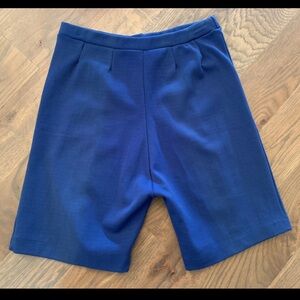 Vintage 60’s royal blue Myer Lang Marquis elastic shorts capris